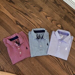 Johnnie-O lot of 3 short sleeve shirts sz8